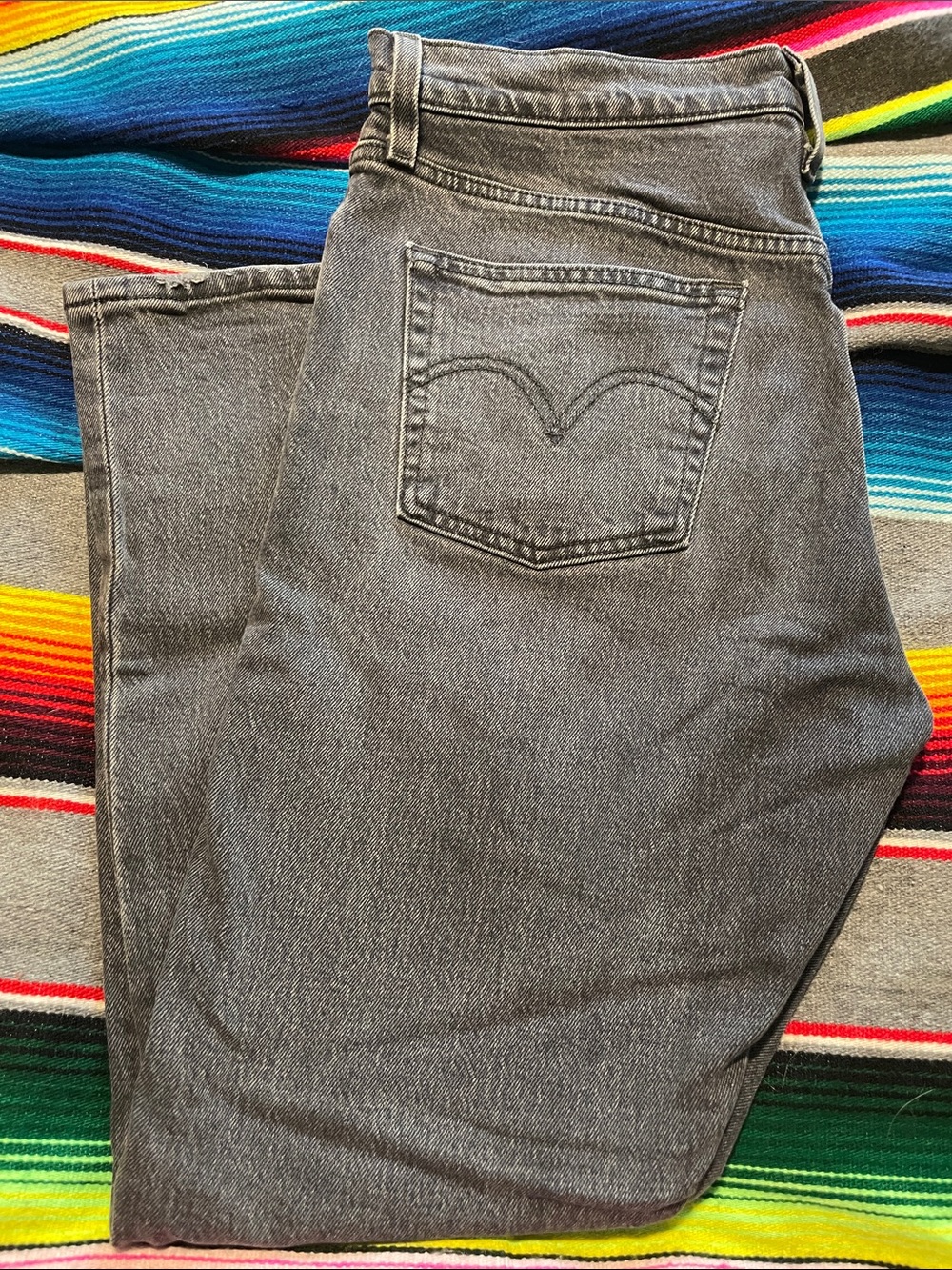Levi's Black Skinny 501 Jeans with Distressed Knee faded black - Picture 3 of 9
